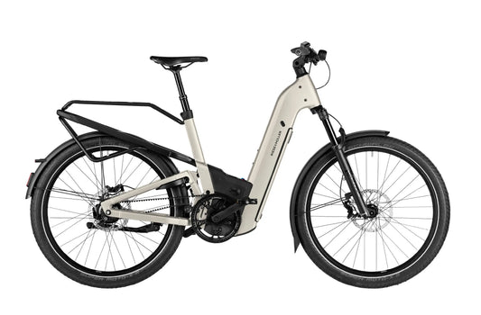 Riese & Muller Homage5 GT Rohloff EBike, Warm Silver w Standard Carrier | Electric Bikes Brisbane