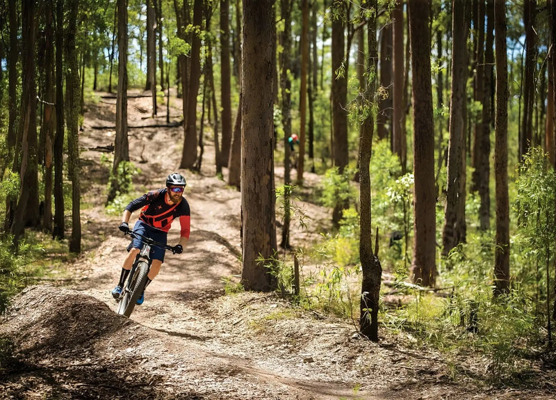 Focus Jam2 eMTB on Kombi trail at Ironbark Gully, Brisbane electric mountain bike trail