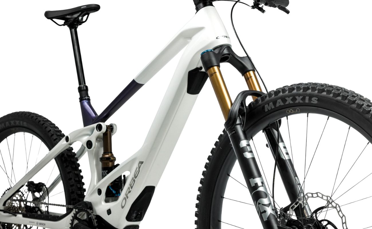 Orbea Wild TR M10 Fox 36 Factory fork and OMR carbon frame detail