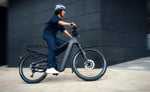 Riese & Müller Delite5 electric bike rider urban riding