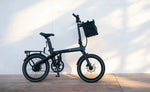ADO Air Carbon Pro EBike Black standing beside a white wall | Electric Bikes Brisbane
