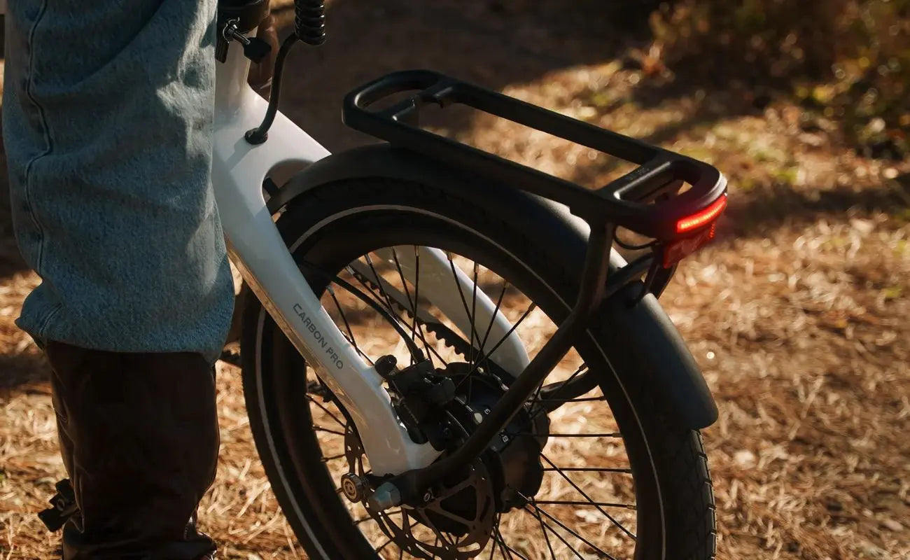 ADO Air Carbon Pro EBike Rear wheel and belt drive close up | Electric Bikes Brisbane