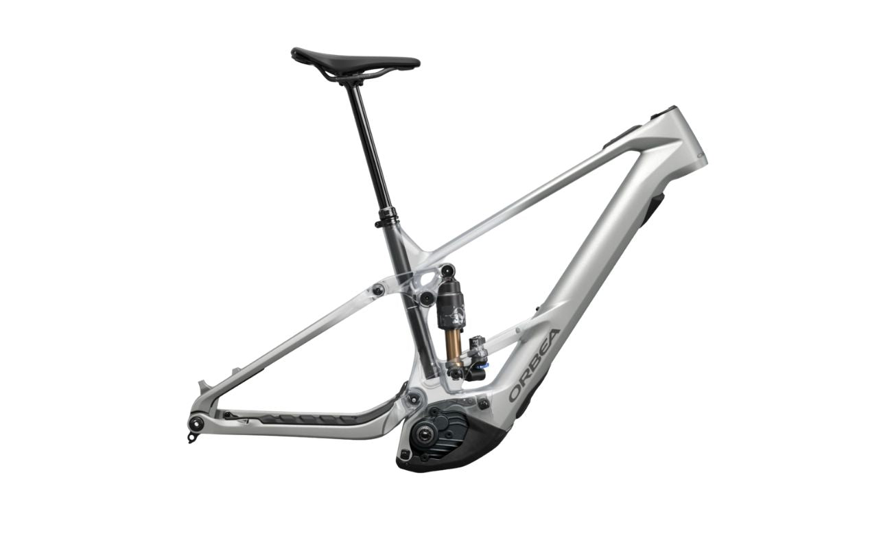 Orbea Wild TR M10 silver OMR carbon frame and Bosch motor electric bike Brisbane