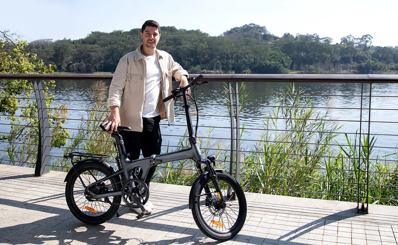 ADO Air 20 Pro Folding EBike by the river bank | Electric Bikes Brisbane