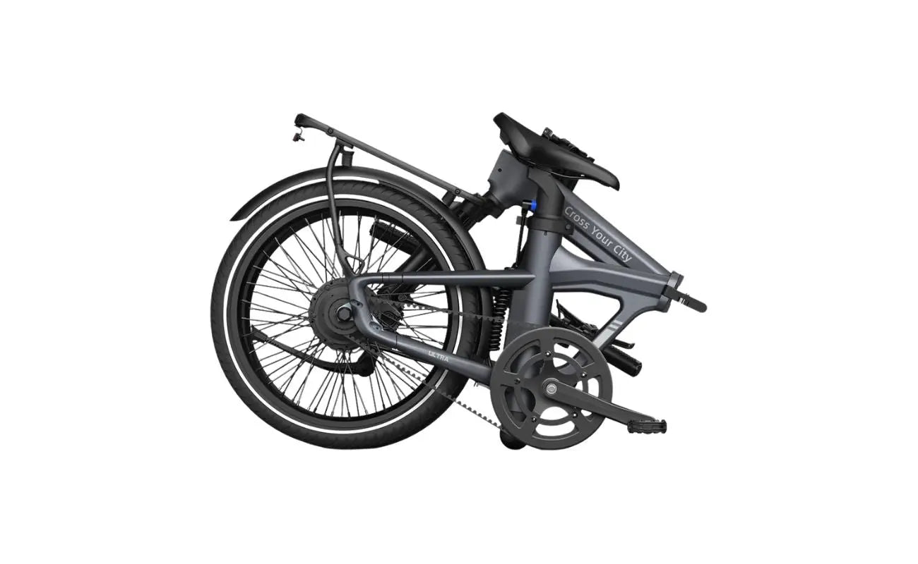 ADO Air 20 Ultra Folding EBike 2026 Grey Folded | Electric Bikes Brisbane