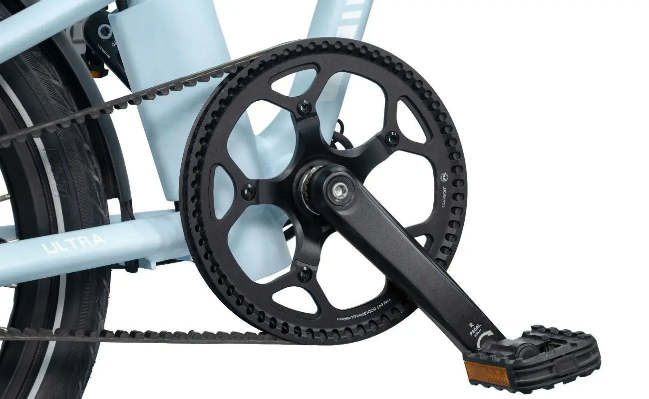 ADO Air 20 Ultra Folding EBike 2026 Closeup gear and belt | Electric Bikes Brisbane