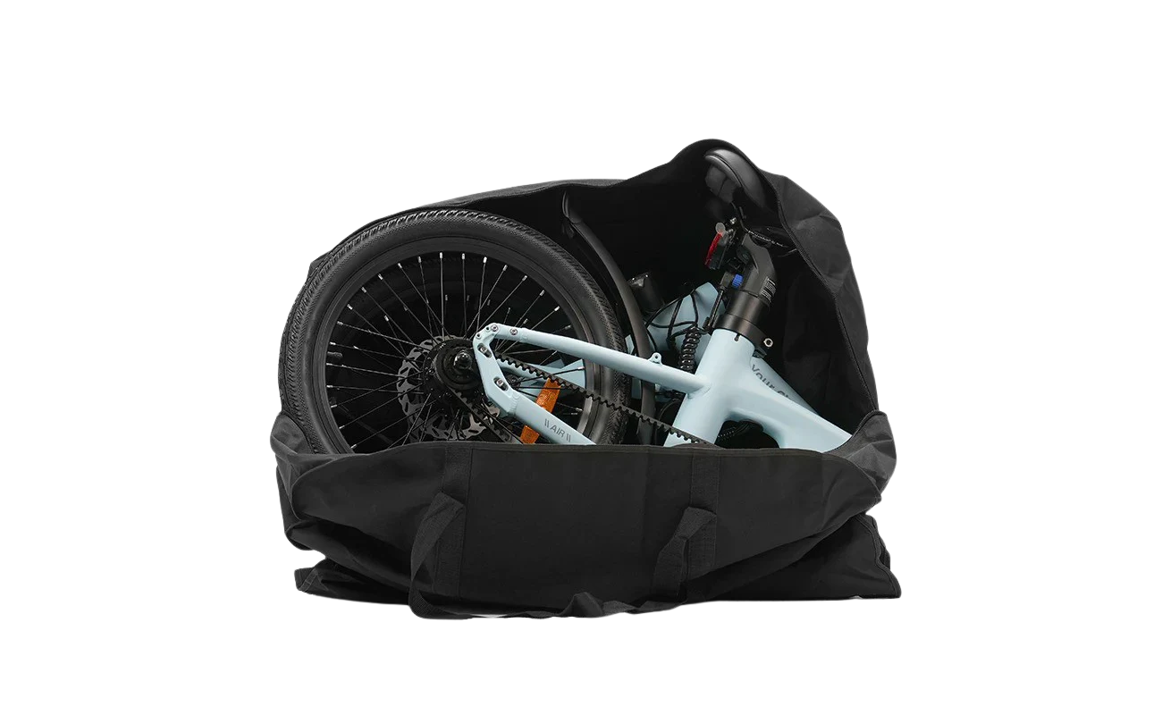 ADO Folding eBike Storage Bag With ADO Folding ebike inside | Electric Bikes Brisbane