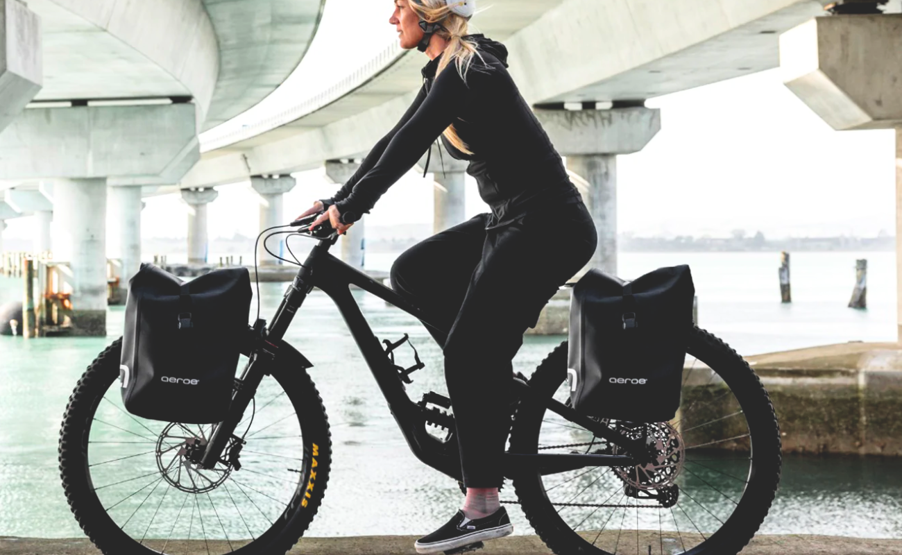 Aeroe Spider Pannier Rack Lifestyle view | Electric Bikes Brisbane
