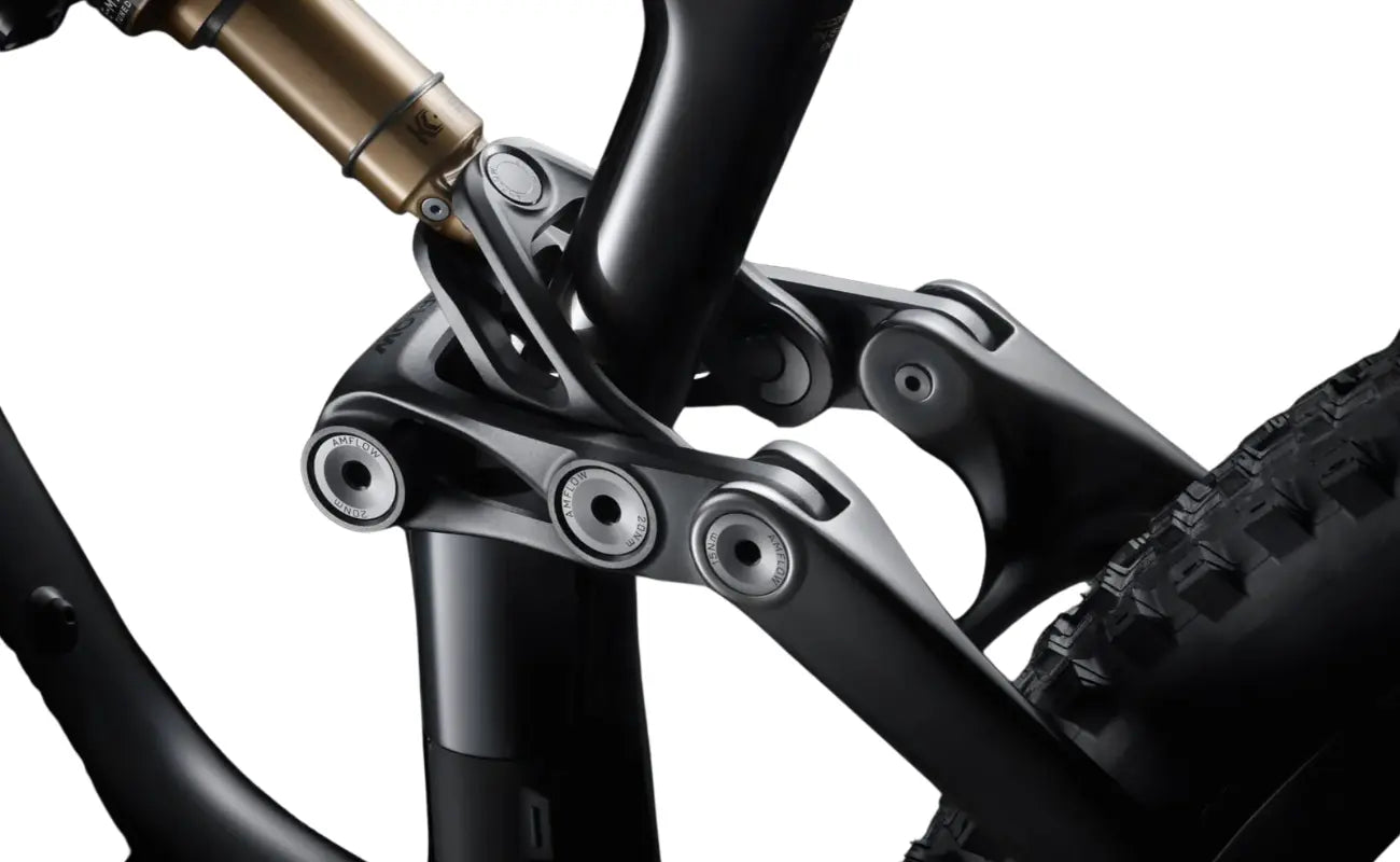 Amflow PL Carbon 800Wh EMTB rear suspension closeup | Electric Bikes Brisbane