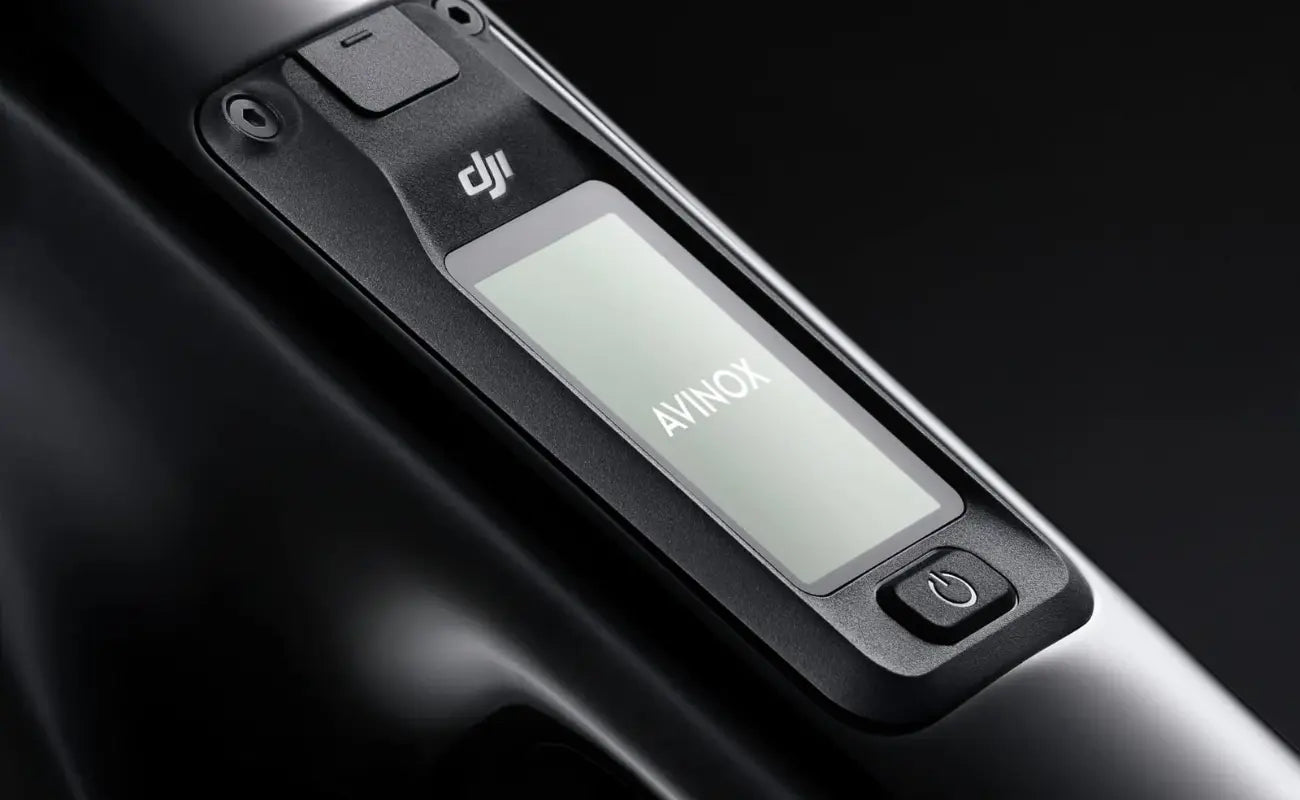 Amflow PL Carbon 800Wh EMTB Avinox DJI display closeup | Electric Bikes Brisbane