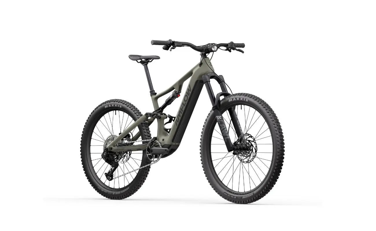 Amflow PR Carbon EMTB in Moss Green Alt View | Electric Bikes Brisbane