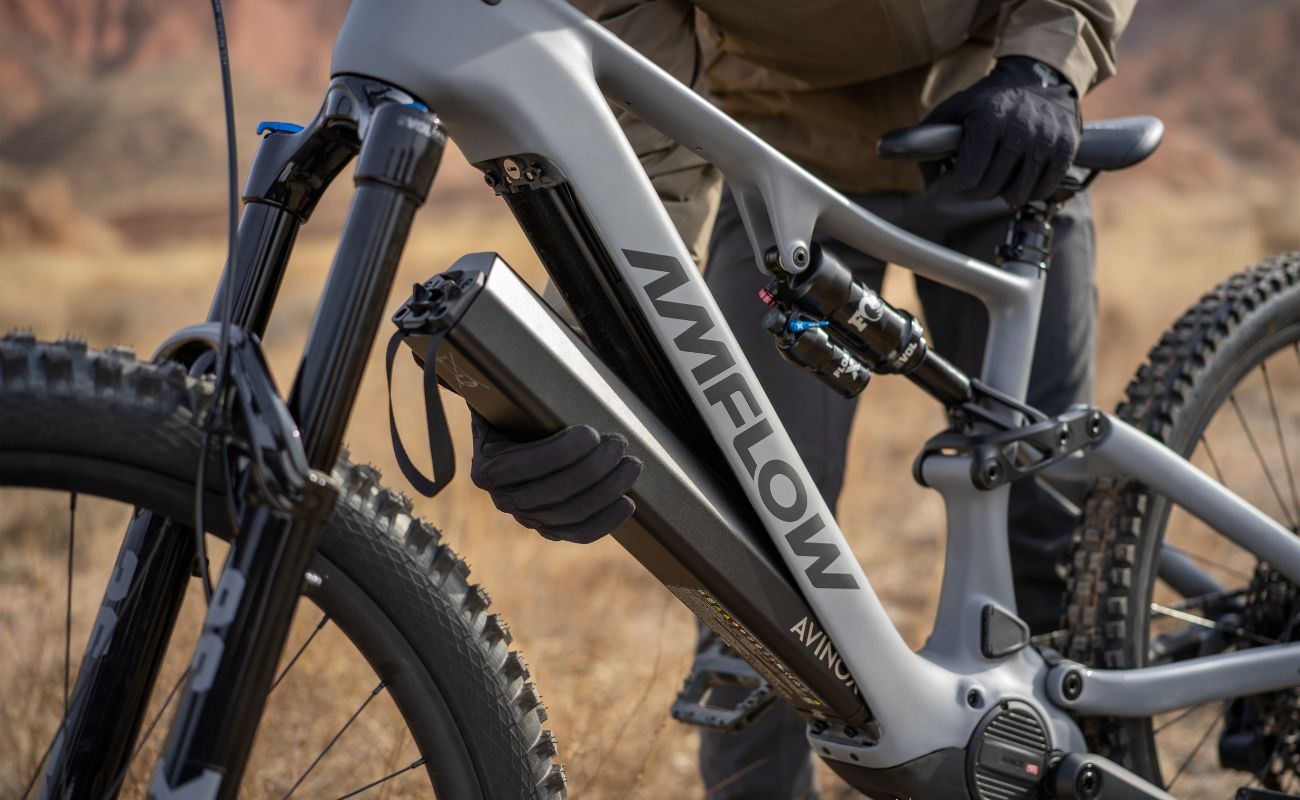 Amflow PR Carbon EMTB in battery | Electric Bikes Brisbane
