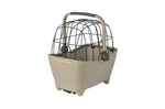 BASIL Buddy Dog Bicycle Basket MIK 2.0 Biscotti Brown with wire cage