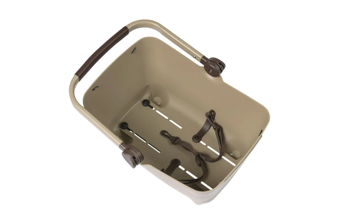 BASIL Buddy Dog Bicycle Basket MIK 2.0 Biscotti Brown Inside