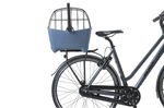 BASIL Buddy Dog Bicycle Basket MIK 2.0 Faded Denim installed in an Ebike