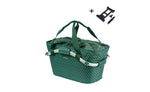 Basil Flair Carry All Rear Basket MIK, 22L, Green | Electric Bikes Brisbane