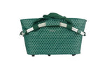 Basil Flair Carry All Rear Basket MIK, 22L, Green Front View | Electric Bikes Brisbane