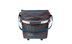 Basil Flair Carry All Rear Basket MIK, 22L, Navy Side view | Electric Bikes Brisbane