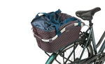 Basil Flair Carry All Rear Basket MIK, 22L, Navy installed look inside | Electric Bikes Brisbane