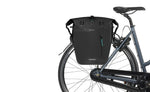 Basil Rivo L Single Pannier mounted on rear bike luggage rack