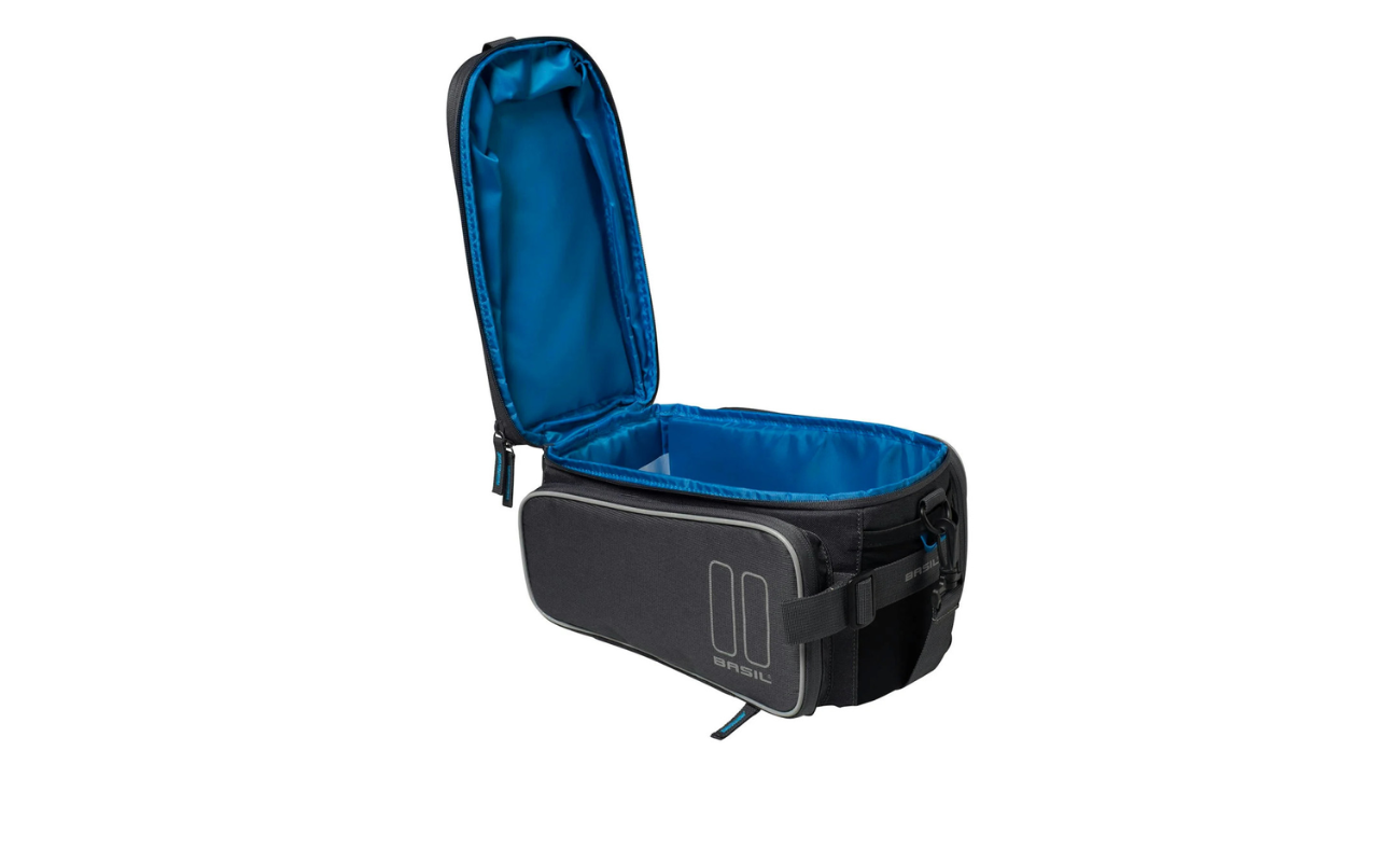Basil Sport Design Trunkbag Strap Top Opened | Electric Bikes Brisbane