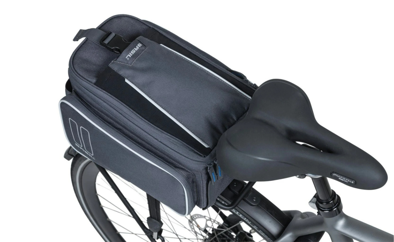 Basil Sport Design Trunkbag Strap installed | Electric Bikes Brisbane