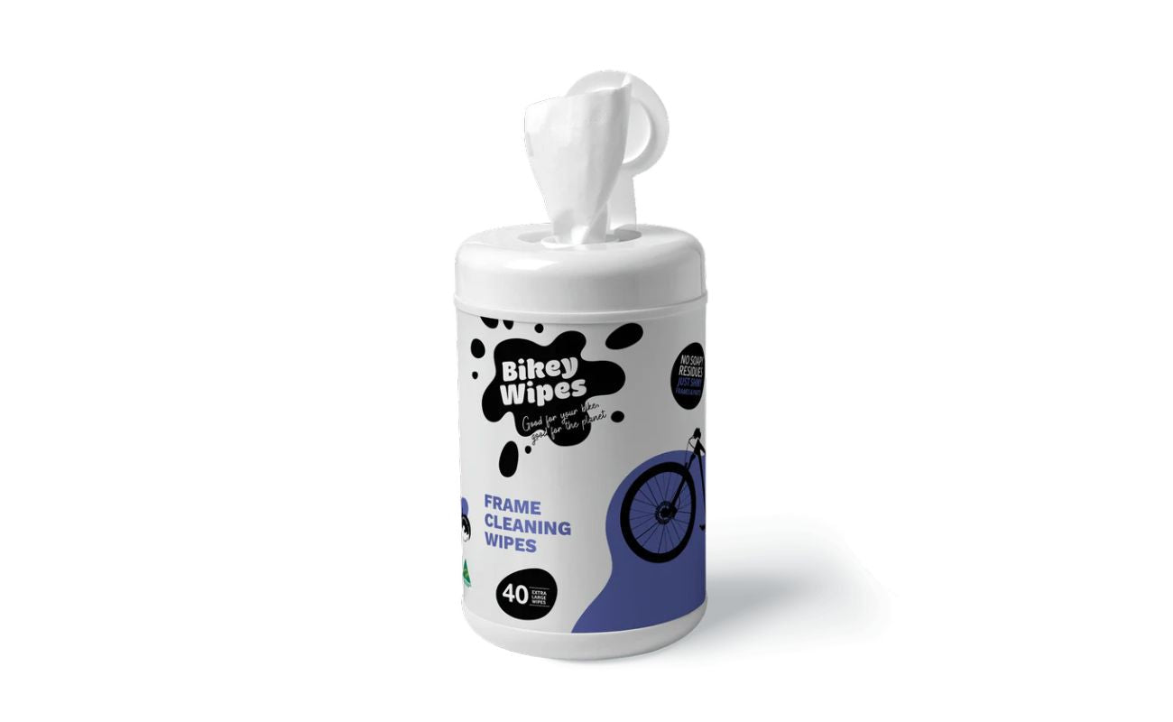 Bikey Wipes Frame Wipes in a white background | Electric Bikes Brisbane
