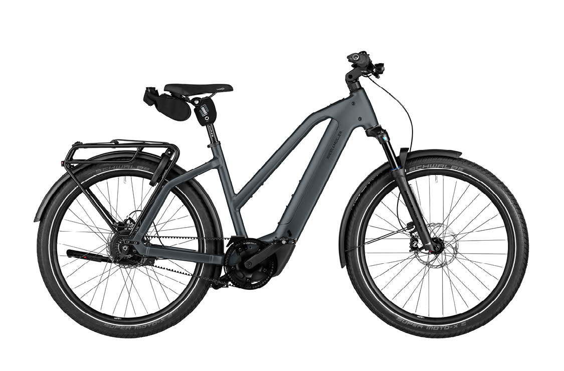 Riese & Muller Charger5 Mixte Vario EBike, Slate Grey | Electric Bikes Brisbane