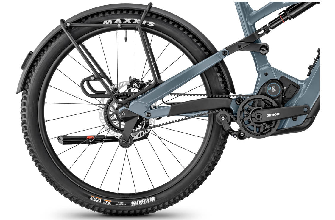 Close up of rear of Moustache Clutch SUV 150.7 EQ Pinion E-Bike| Electric Bikes Brisbane