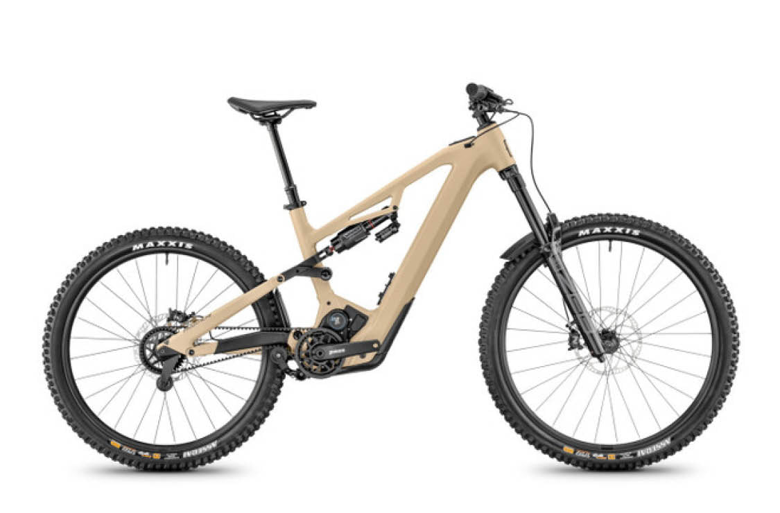 Moustache Clutch 160.8 Pinion eMTB, Dune Matt | Electric Bikes Brisbane