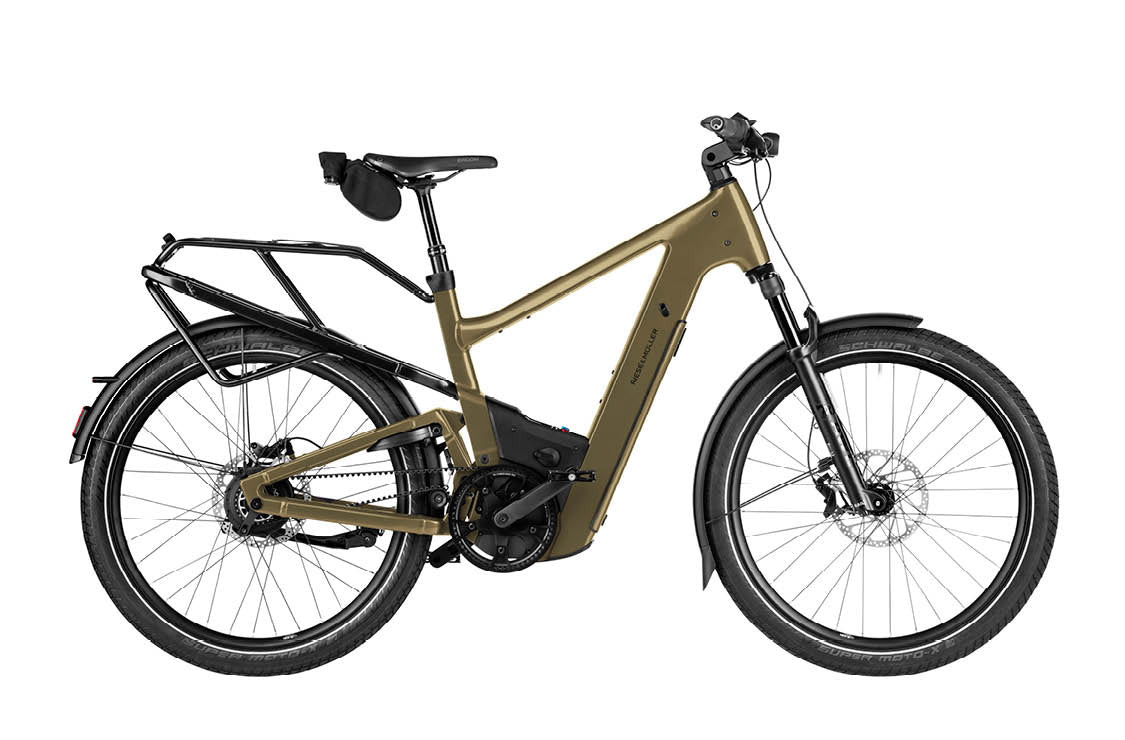 Riese & Muller Delite5 Vario electric bike in amber | Electric Bikes Brisbane