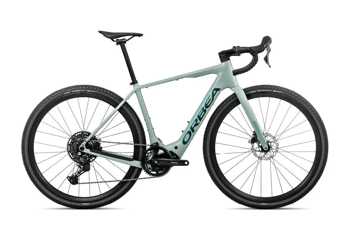 Orbea Denna H50 gravel e-bike, side profile on white background