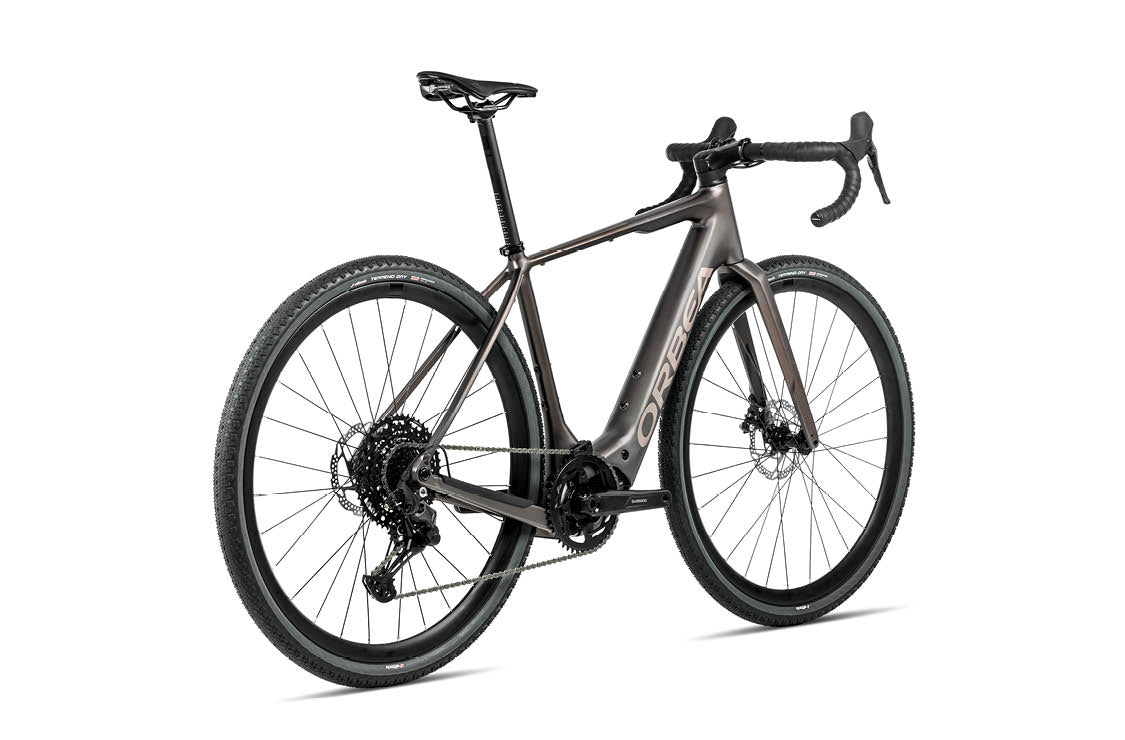 Orbea Denna H50 gravel e-bike, Magnetic Bronze, rear view | Electric Bikes Brisbane