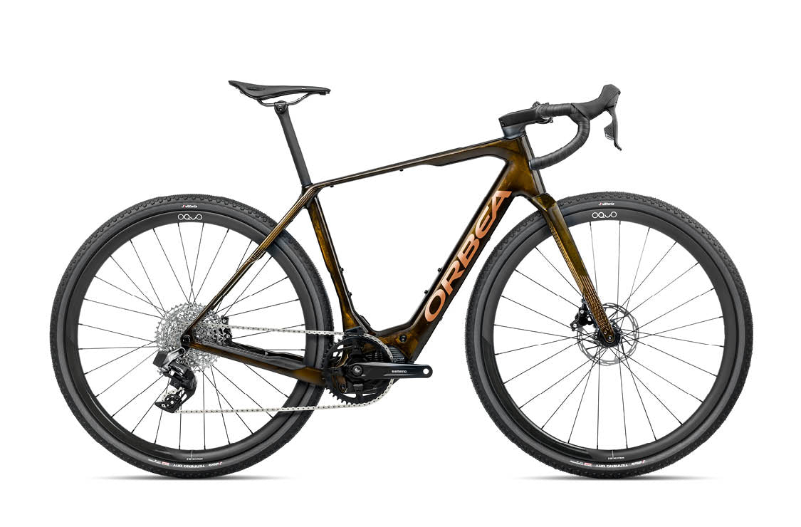 Orbea Denna M31e Carbon Gravel E-Bike, Caramel-Gold| Electric Bikes Brisbane