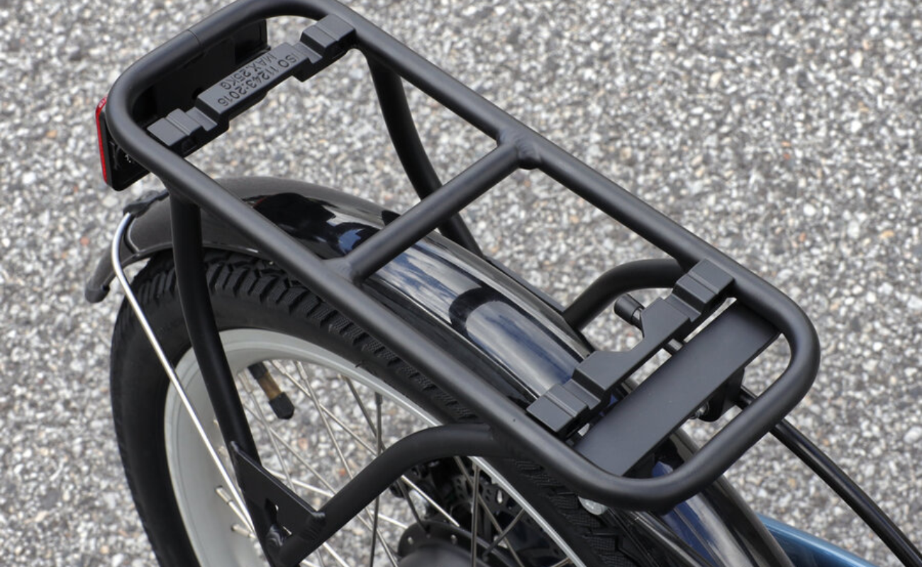 Dyson 20" Folding MIK Rear Rack Installed view | Electric Bikes Brisbane