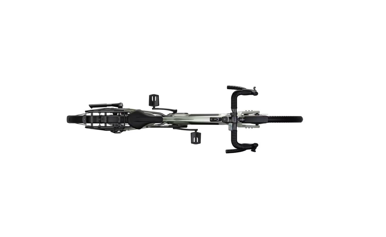 Kalkhoff Endeavour L Touring green electric bike top view with drop handlebars Brisbane