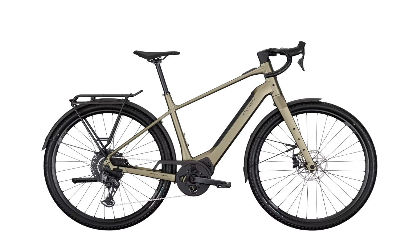 Kalkhoff Endeavour L Touring bronze electric bike side view Brisbane
