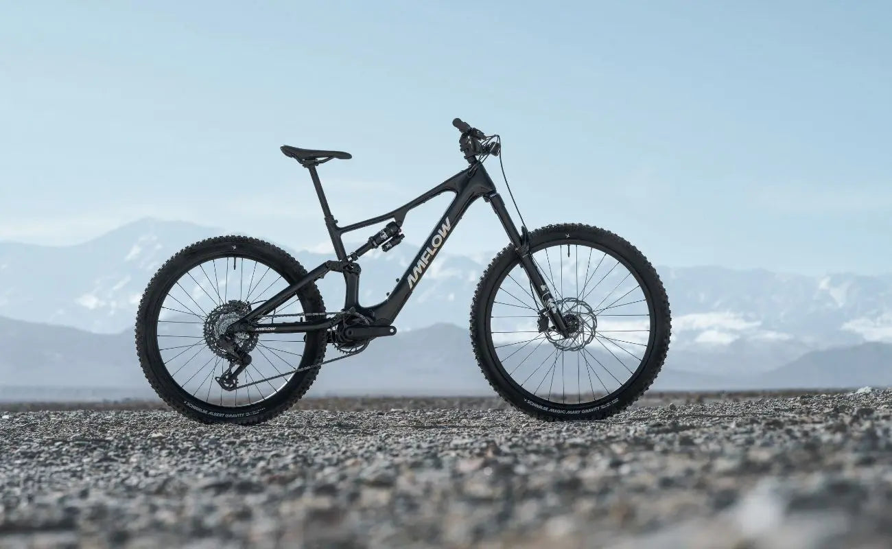 Amflow PX Carbon EMTB in mountain background | Electric Bikes Brisbane