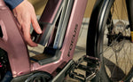 Focus Aventura2 FS 6.8 Wa E-Bike - Nepalsilver Close up battery port | Electric Bikes Brisbane