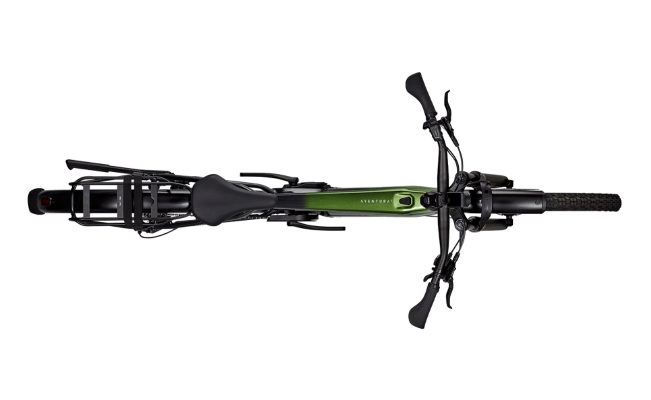 Focus F26 Aventura2 6.8 800Wh E-Bike Sprucegreen Top view | Electric Bikes Brisbane