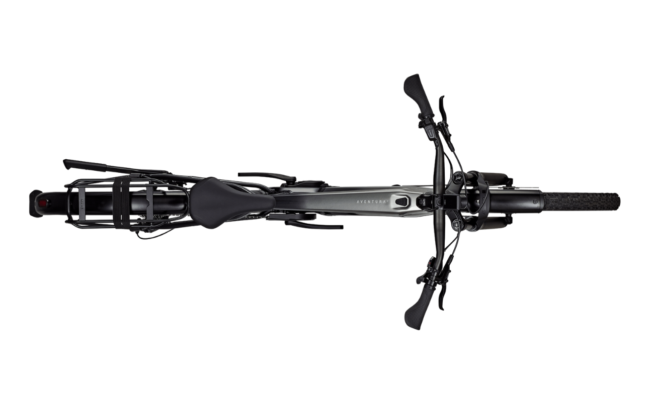 Focus F26 Aventura2 6.8 800Wh E-Bike SteelGrey Top view | Electric Bikes Brisbane