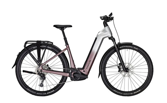 Focus F26 Aventura2 6.8 Wave 800Wh E-Bike Silver/Mauve | Electric Bikes Brisbane