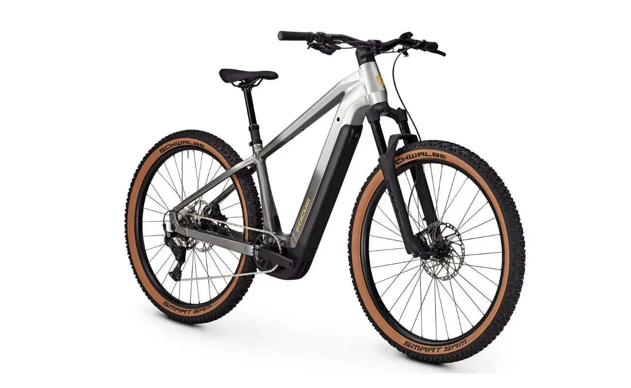 Focus F26 Jarifa2 6.7 Hardtail E-MTB, Silver alternate view | Electric Bikes Brisbane