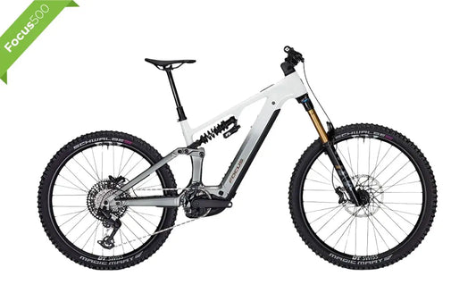 Focus F26 Sam2 6.9 Enduro EMTB - White-Steelgrey