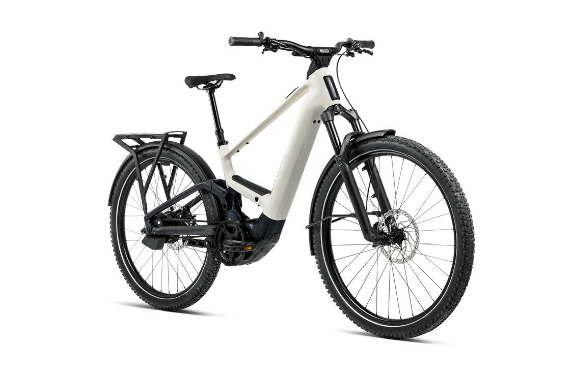 Orbea Muga 10 Electric Bike, Ivory-Black from front | Electric Bikes Brisbane