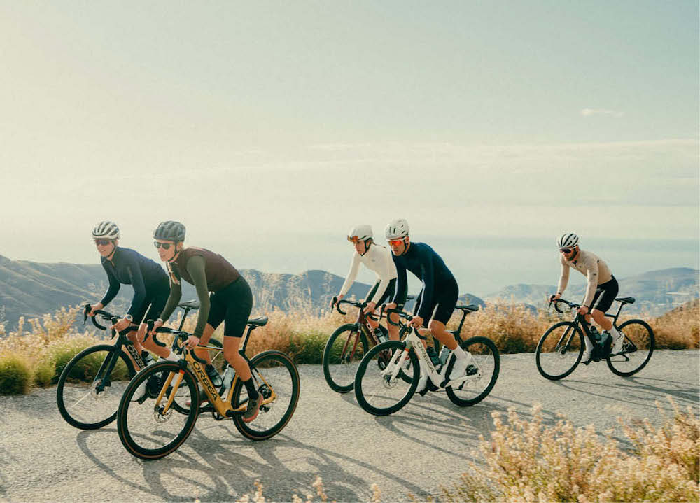 Orbea Gain road ebike bunch on gravel