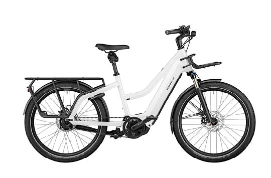 Riese & Muller Multicharger Mixte GT Vario 750 EBike, White | Electric Bikes Brisbane