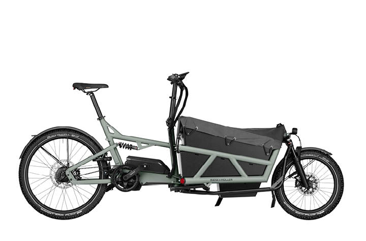 Riese & Muller Load4 60 Vario Cargo EBike, footwell & tarpaulin | Electric Bikes Brisbane