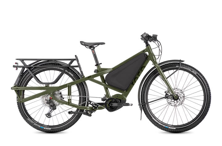 Tern Orox S12 Cargo EBike, Satin Pine Green | Electric Bikes Brisbane