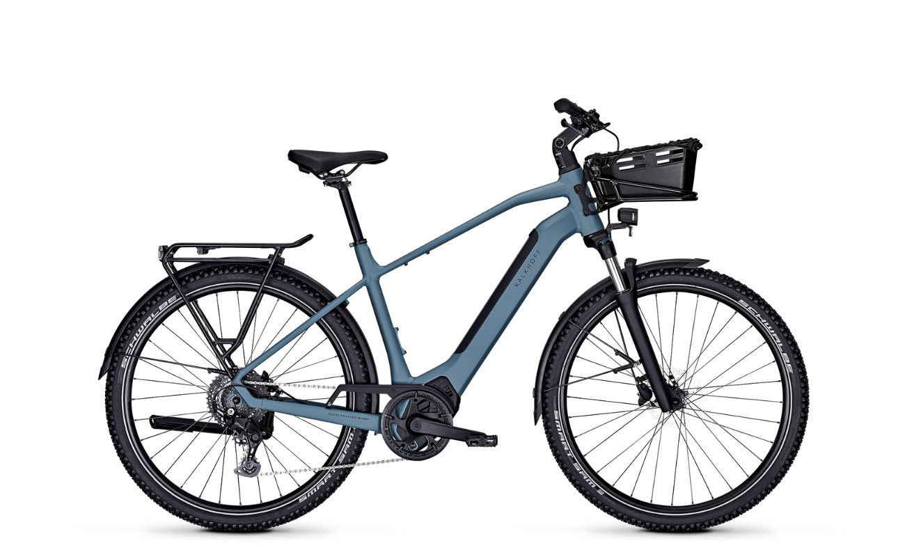 Kalkhoff Entice L.B Season Gents EBike With Basket Installed | Electric Bikes Brisbane